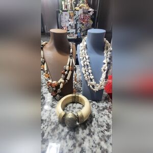 Elegant Multi-Strand Beaded Necklace